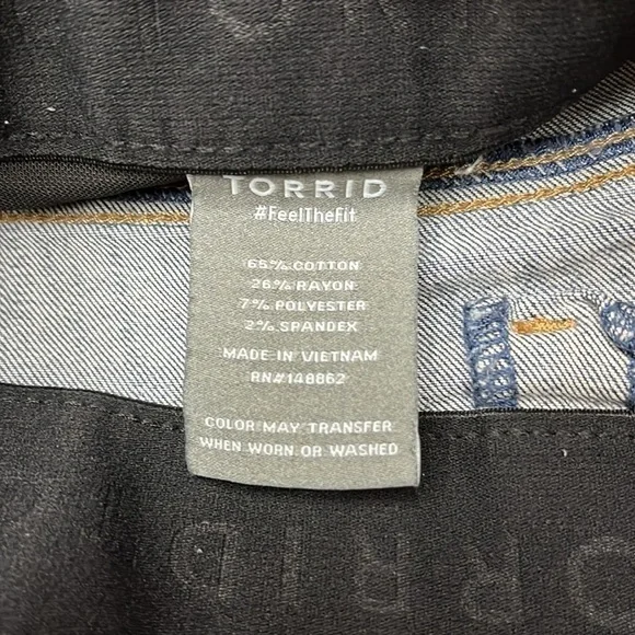 TORRID Bombshell Skinny Premium Stretch High-Rise Destructed Jean - Picture 8 of 11